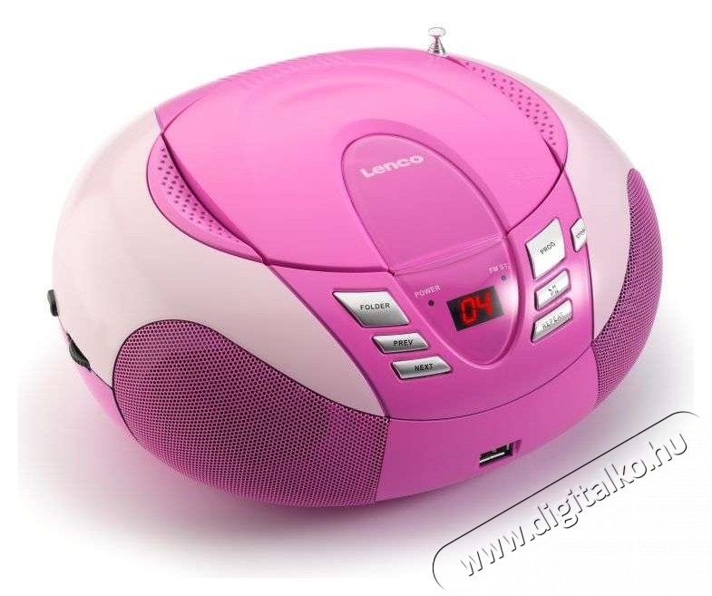 Lenco SCD-37 USB hordozható CD-s rádió Audio-Video / Hifi / Multimédia - Hordozható CD / DVD / Multimédia készülék - Hordozható CD / Multimédia rádiómagnó / Boombox - 259038