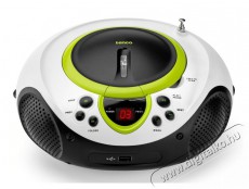 Lenco SCD-38 USB hordozható CD-s rádió (Boombox) - ZÖLD Audio-Video / Hifi / Multimédia - Hordozható CD / DVD / Multimédia készülék - Hordozható CD / Multimédia rádiómagnó / Boombox - 259042