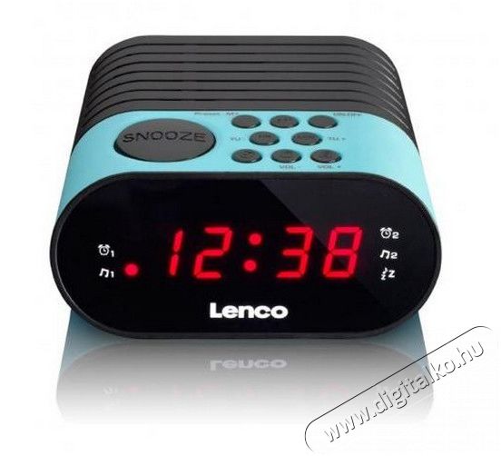 Lenco CR-07 B FM szintézeres ébresztőórás rádió - kék Audio-Video / Hifi / Multimédia - Rádió / órás rádió - Ébresztőórás rádió - 310527