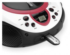 Lenco SCD-38 USB hordozható CD-s rádió (Boombox) - rózsaszín Audio-Video / Hifi / Multimédia - Hordozható CD / DVD / Multimédia készülék - Hordozható CD / Multimédia rádiómagnó / Boombox - 259041