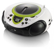 Lenco SCD-38 USB hordozható CD-s rádió (Boombox) - ZÖLD Audio-Video / Hifi / Multimédia - Hordozható CD / DVD / Multimédia készülék - Hordozható CD / Multimédia rádiómagnó / Boombox - 259042