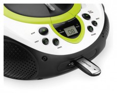 Lenco SCD-38 USB hordozható CD-s rádió (Boombox) - ZÖLD Audio-Video / Hifi / Multimédia - Hordozható CD / DVD / Multimédia készülék - Hordozható CD / Multimédia rádiómagnó / Boombox - 259042