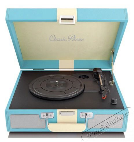 Lenco TT-33 Blue retro lemezjátszó beépített hangszórókkal Audio-Video / Hifi / Multimédia - Bakelit lemezjátszó - Bakelit lemezjátszó - 393724