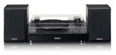 Lenco LS-101BK Lemezjátszó hangszóróval Audio-Video / Hifi / Multimédia - Bakelit lemezjátszó - Bakelit lemezjátszó - 474031