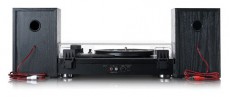 Lenco LS-101BK Lemezjátszó hangszóróval Audio-Video / Hifi / Multimédia - Bakelit lemezjátszó - Bakelit lemezjátszó - 474031