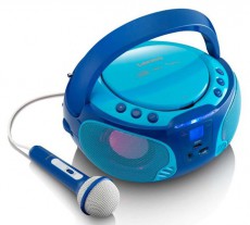Lenco SCD-650BU hordozható rádiós CD/MP3/USB lejátszó party fénnyel és mikrofonnal Audio-Video / Hifi / Multimédia - Rádió / órás rádió - Hordozható, zseb-, táska rádió - 310537