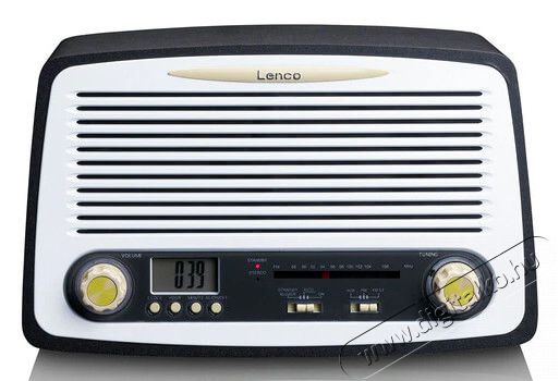 Lenco SR-02GY ébresztőórás retro rádió  Audio-Video / Hifi / Multimédia - Rádió / órás rádió - Ébresztőórás rádió