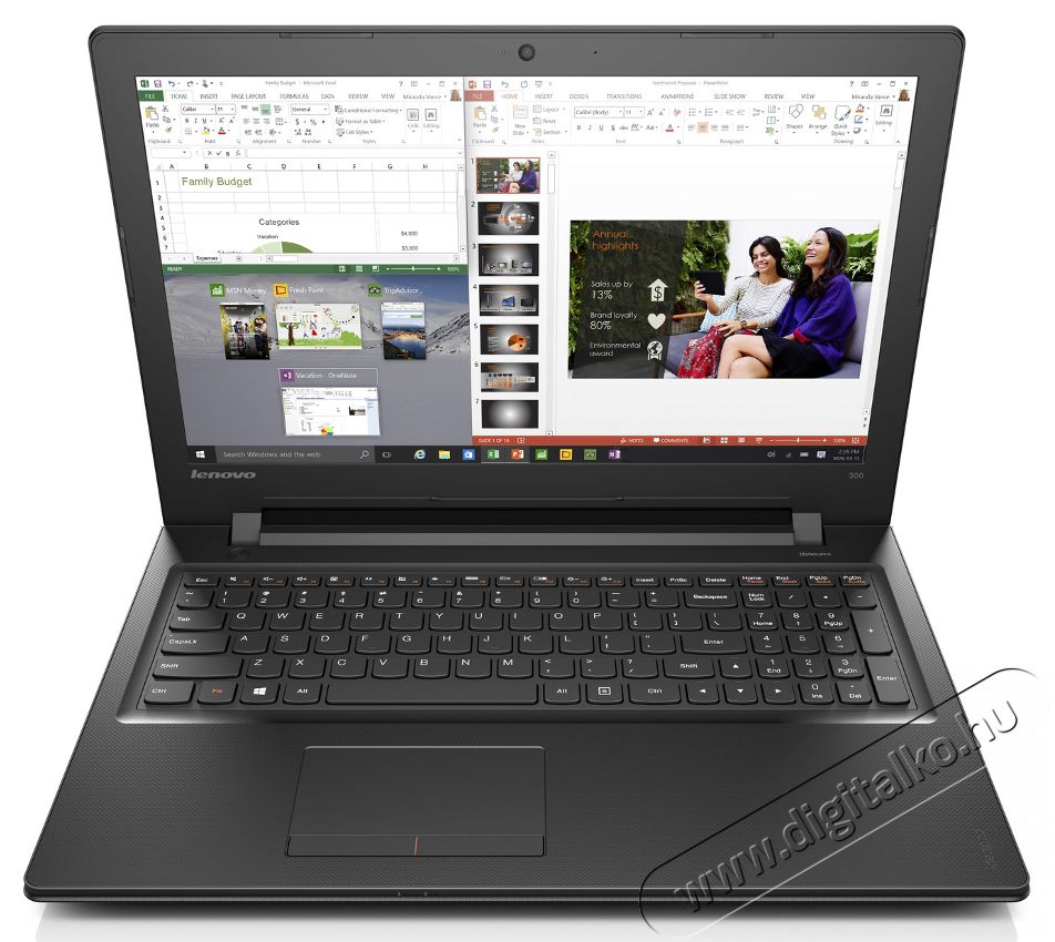 Lenovo 300 80Q701AEHV notebook Iroda és számítástechnika - Notebook - 312157