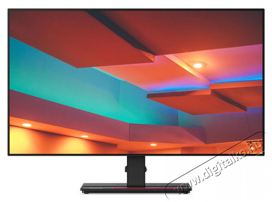 Lenovo LENOVO Monitor ThinkVision P27q-20; 27 QHD 2560x1440 IPS, 16:9, 1000:1, 350cd/m2, 4ms, HDMI, DP, DP-out, VESA Iroda &eacute;s sz&aacute;m&iacute;t&aacute;stechnika - Monitor - Monitor - 489029