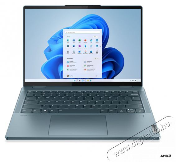 Lenovo Yoga 7 14ARB7 14UHD/AMD Ryzen 5-6600U/16GB/512GB/Int.VGA/Win11/kék laptop Iroda és számítástechnika - Notebook - 497170