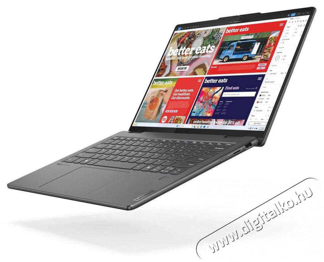 Lenovo Yoga 7 2-in-1 14IML9 Storm Grey Iroda &eacute;s sz&aacute;m&iacute;t&aacute;stechnika - Notebook - 522358