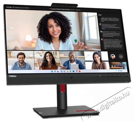 Lenovo ThinkVision T24mv-30 IPS monitor, 23.8, Full HD 1920x1080, 16:9, 4 ms Iroda &eacute;s sz&aacute;m&iacute;t&aacute;stechnika - Monitor - Monitor - 533554
