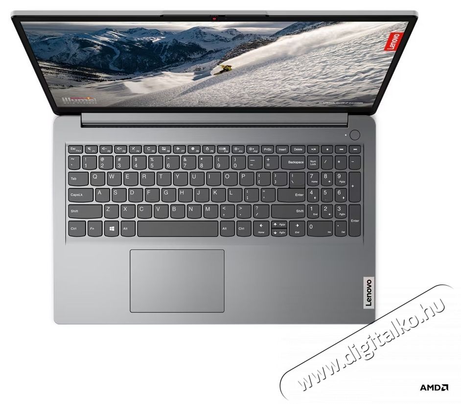 Lenovo Ideapad 1 15AMN7 15,6  FullHD laptop, AMD  Ryzen  5 7520U, 8GB, 512GB SSD, AMD  Radeon  610M Graphics, FreeDOS, Magyar billentyűzet, Sz&uuml;rke Iroda &eacute;s sz&aacute;m&iacute;t&aacute;stechnika - Notebook - 537080