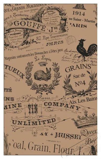 LEONE Zsírpapír, vintage minta, 20×35 cm, 500 db Konyhai termékek - Egyéb / Konyhai kiegészítő - 527406