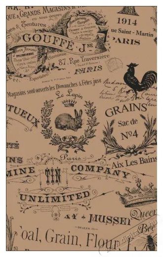 LEONE Zsírpapír, vintage minta, 20×35 cm, 500 db Konyhai termékek - Egyéb / Konyhai kiegészítő - 527406