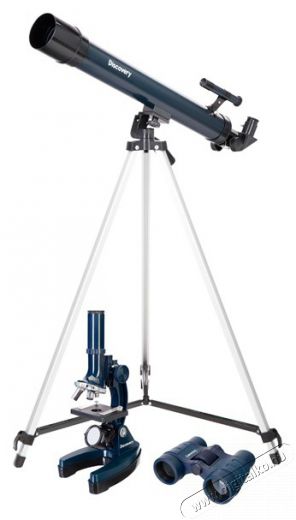 LEVENHUK Discovery Scope Set 3 teleszkóp + mikroszkóp + távcső + könyv Távcsövek / Optika - Teleszkóp - 461957
