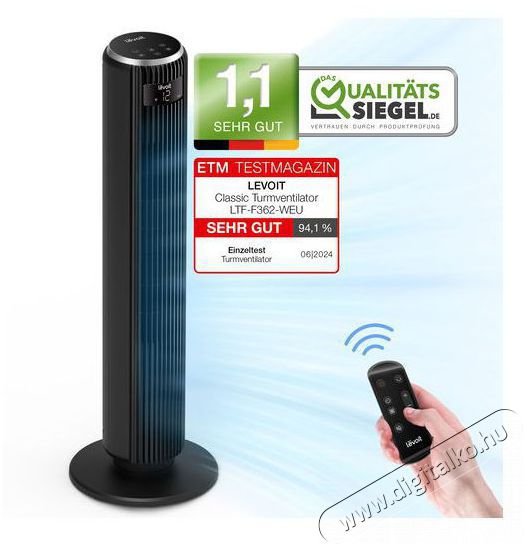 Levoit TempSense F362 DC Vortex Ventil&aacute;tor H&aacute;ztart&aacute;s / Otthon / K&uuml;lt&eacute;r - Ventil&aacute;tor / L&eacute;gkondicion&aacute;l&oacute; - &Aacute;ll&oacute; / padl&oacute; ventil&aacute;tor - 525210
