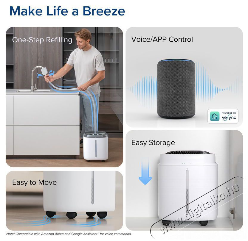 Levoit Superior 6000S Smart P&aacute;r&aacute;s&iacute;t&oacute; Sz&eacute;ps&eacute;g&aacute;pol&aacute;s / Eg&eacute;szs&eacute;g - L&eacute;gtiszt&iacute;t&oacute; / p&aacute;r&aacute;s&iacute;t&oacute; / p&aacute;r&aacute;tlan&iacute;t&oacute; - P&aacute;r&aacute;s&iacute;t&oacute; - 525222