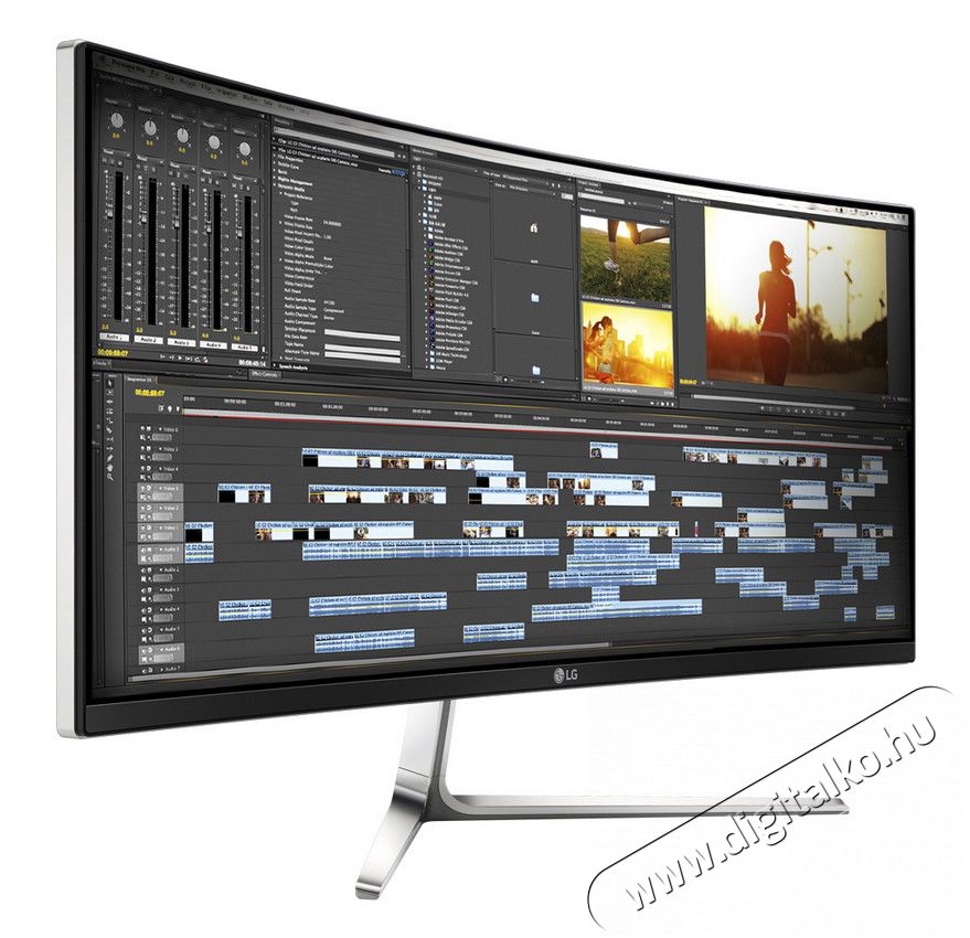 LG 29UC97 29" LED IPS 21:9 Ultrawide ívelt monitor Iroda és számítástechnika - Monitor - 21:9 Ultrawide monitor - 302394