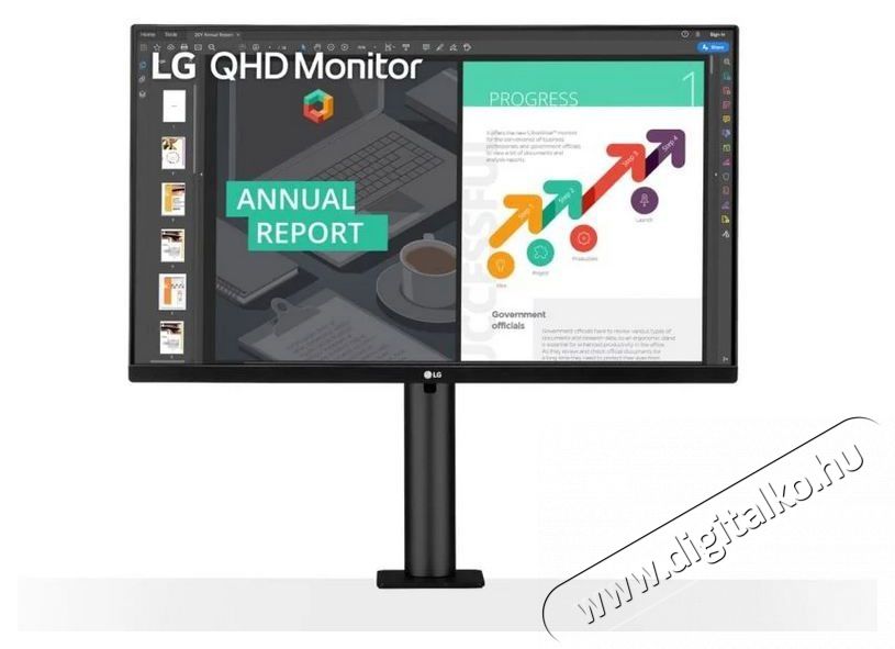 LG 27QN880-B 27 monitor Iroda &eacute;s sz&aacute;m&iacute;t&aacute;stechnika - Monitor - Monitor - 380780