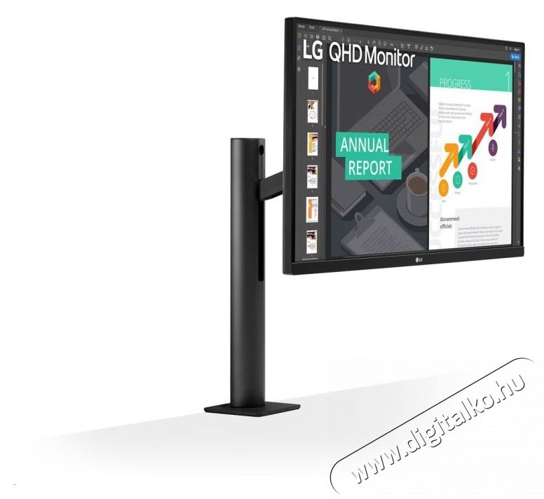 LG 27QN880-B 27 monitor Iroda &eacute;s sz&aacute;m&iacute;t&aacute;stechnika - Monitor - Monitor - 380780