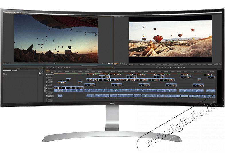 LG 34UC99-W LED IPS Ultrawide ívelt monitor Iroda és számítástechnika - Monitor - 21:9 Ultrawide monitor - 320326