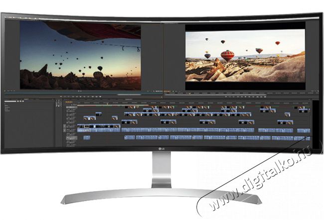 LG 34UC99-W LED IPS Ultrawide ívelt monitor Iroda és számítástechnika - Monitor - 21:9 Ultrawide monitor - 320326