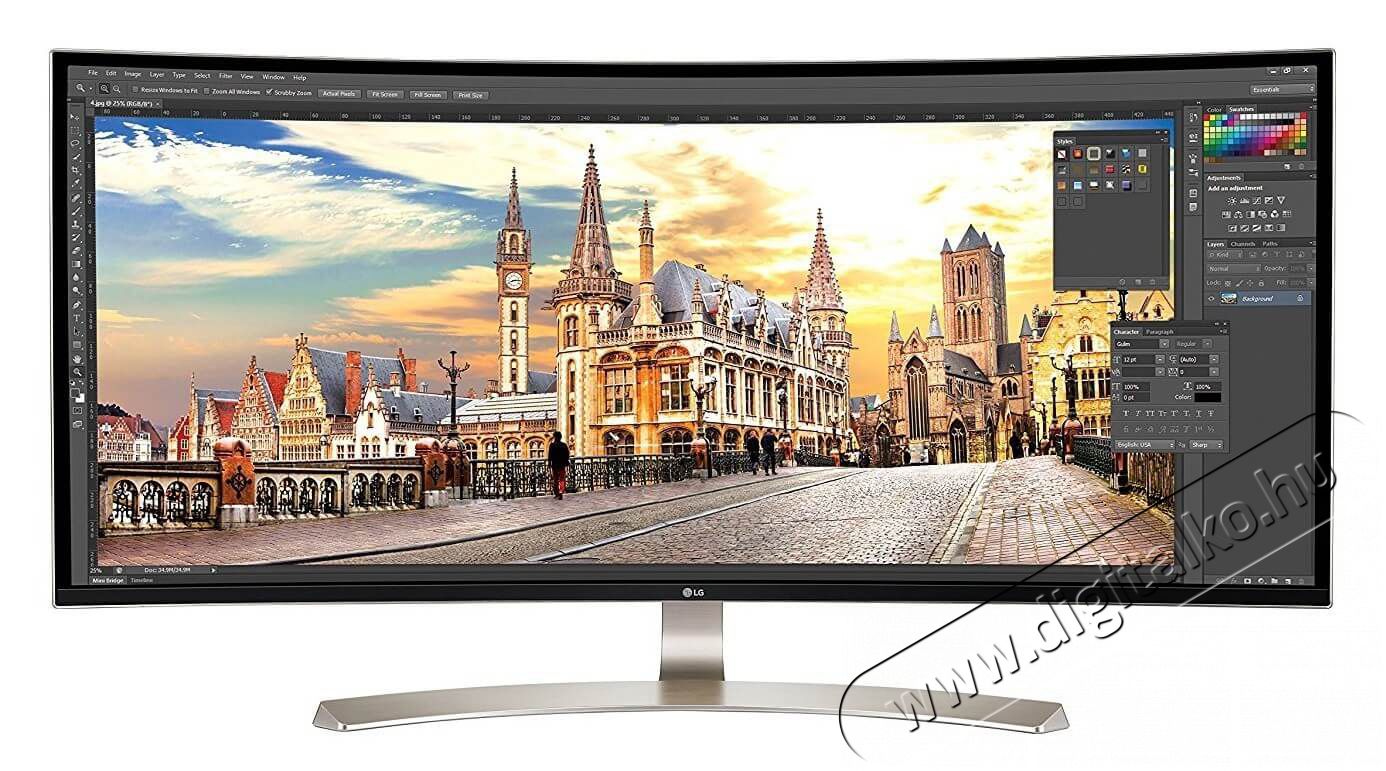 LG 38UC99-W WQHD Ultrawide LED ívelt monitor Iroda és számítástechnika - Monitor - 21:9 Ultrawide monitor - 333409