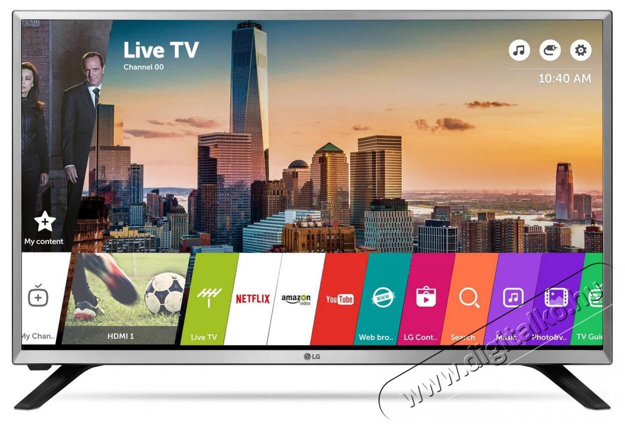 LG 32LJ590U HD Ready LED Smart televízió Televíziók - LED televízió - 720p HD Ready felbontású - 326011