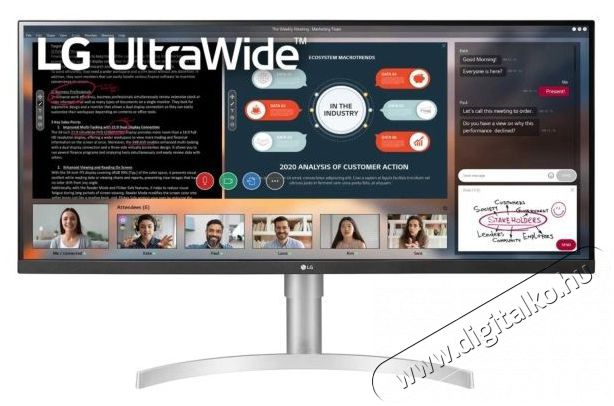 LG 34WN650-W.AEU Monitor Iroda &eacute;s sz&aacute;m&iacute;t&aacute;stechnika - Monitor - Monitor - 381482