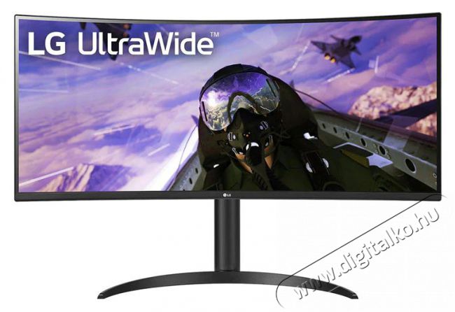 LG 34" 34WP65C-B QHD VA 21:9 160Hz ívelt kijelzős monitor Iroda és számítástechnika - Monitor - Monitor - 386092