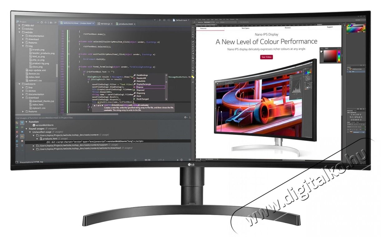 LG 34 34WL85C-B IPS 21:9 &iacute;velt 21:9 HDMI Display Port USB HDR LED monitor Iroda &eacute;s sz&aacute;m&iacute;t&aacute;stechnika - Monitor - Monitor - 412655