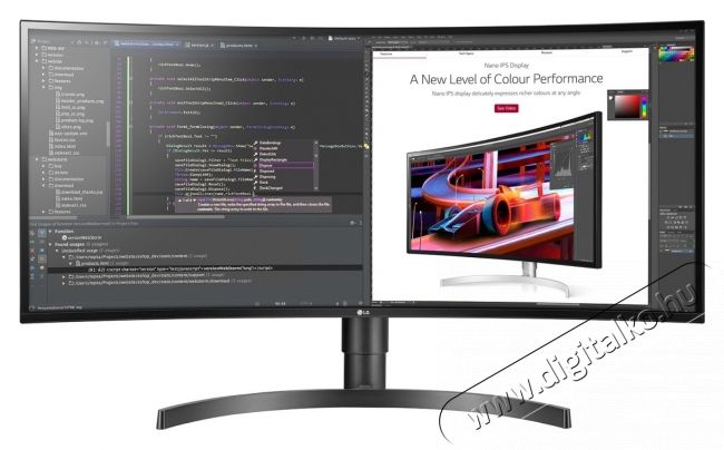 LG 34 34WL85C-B IPS 21:9 &iacute;velt 21:9 HDMI Display Port USB HDR LED monitor Iroda &eacute;s sz&aacute;m&iacute;t&aacute;stechnika - Monitor - Monitor - 412655