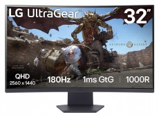 LG 32 32GS60QC-B QHD VA 180Hz HDMI/DP ívelt gamer monitor Iroda és számítástechnika - Monitor - Monitor - 507445