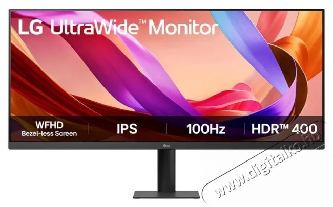 LG 34  34U511A-B Monitor IPS LED, WFHD (2560 x 1080), 100Hz, HDMI, DisplayPort, 100 Hz, 5 ms, Fekete Iroda &eacute;s sz&aacute;m&iacute;t&aacute;stechnika - Monitor - 21:9 Ultrawide monitor - 533569