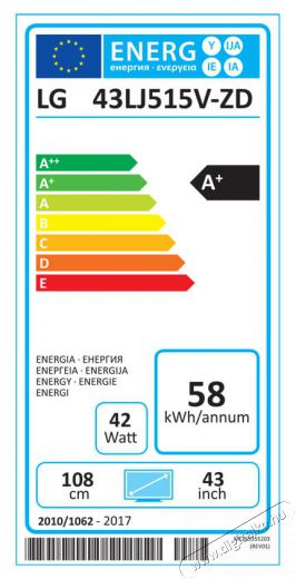 LG 43LJ515V Full HD LED televízió Televíziók - LED televízió - 1080p Full HD felbontású - 320334
