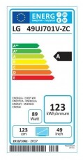 LG 49UJ701V Ultra HD Smart LED televízió Televíziók - LED televízió - UHD 4K felbontású - 320342