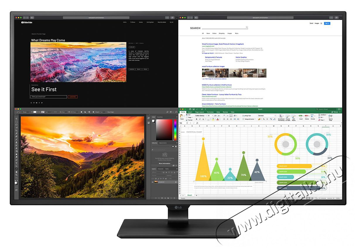 LG 43UN700-B.AEU Monitor Iroda &eacute;s sz&aacute;m&iacute;t&aacute;stechnika - Monitor - Monitor - 399848