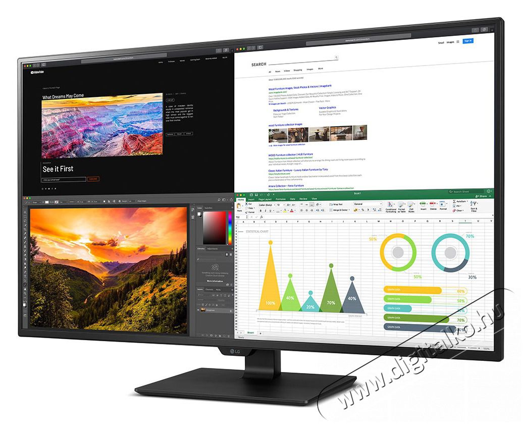 LG 43UN700-B.AEU Monitor Iroda &eacute;s sz&aacute;m&iacute;t&aacute;stechnika - Monitor - Monitor - 399848