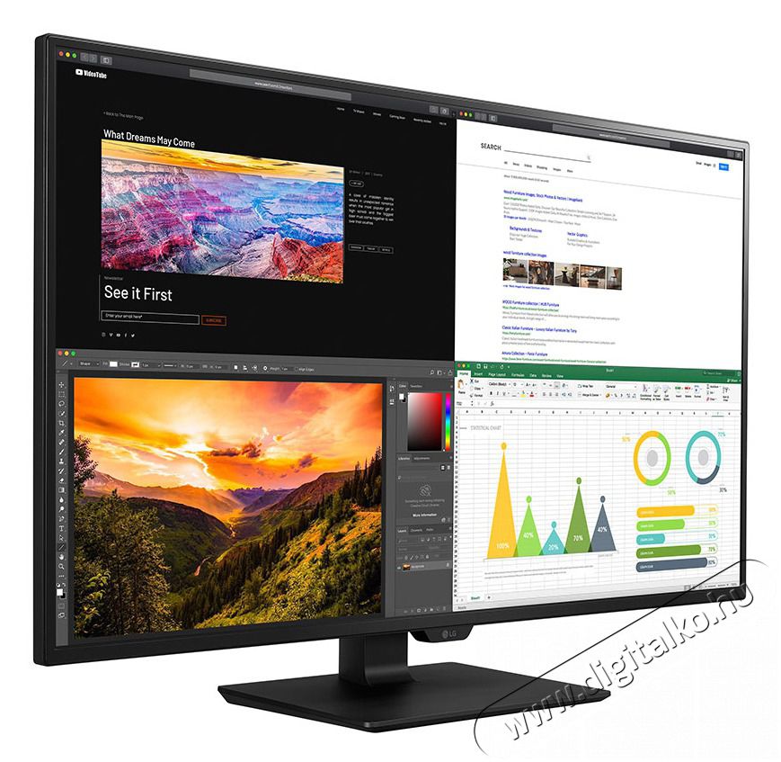 LG 43UN700-B.AEU Monitor Iroda &eacute;s sz&aacute;m&iacute;t&aacute;stechnika - Monitor - Monitor - 399848