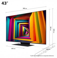 LG 43UT91003LA 4K UHD HDR Smart TV Televíziók - LED televízió - UHD 4K felbontású - 500720