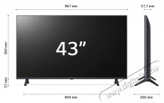 LG 43UR78003LK UHD SMART LED TV Televíziók - LED televízió - UHD 4K felbontású - 484577