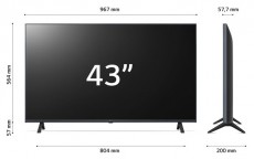 LG 43" 43UR78003LK 4K UHD Smart LED TV (Újracsomagolt) Televíziók - LED televízió - UHD 4K felbontású - 506279