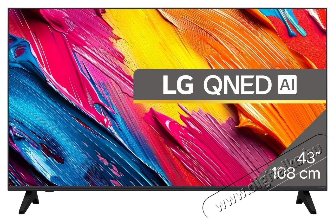 LG 43QNED7EA6B QNED telev&iacute;zi&oacute;, 108 cm, Smart, 4K Ultra HD, G energiaoszt&aacute;ly (2025-&ouml;s modell) Telev&iacute;zi&oacute;k - LED telev&iacute;zi&oacute; - UHD 4K felbont&aacute;s&uacute; - 535415