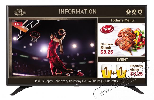 LG 55LV640S Full HD LED TV üzleti funkciókkal Televíziók - LED televízió - 1080p Full HD felbontású - 351197