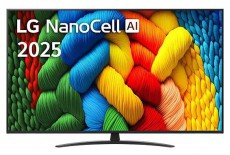 LG 50 NanoCell 50NANO81A3A 4K AI Smart TV 2025, Ultra HD, HDR, webOS, okos tv, 126 cm Televíziók - LED televízió - UHD 4K felbontású - 506814