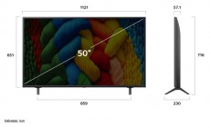 LG 50NANO80A3B 50 colos NanoCell AI NANO80 4K Smart TV 2025 Televíziók - LED televízió - UHD 4K felbontású - 506833