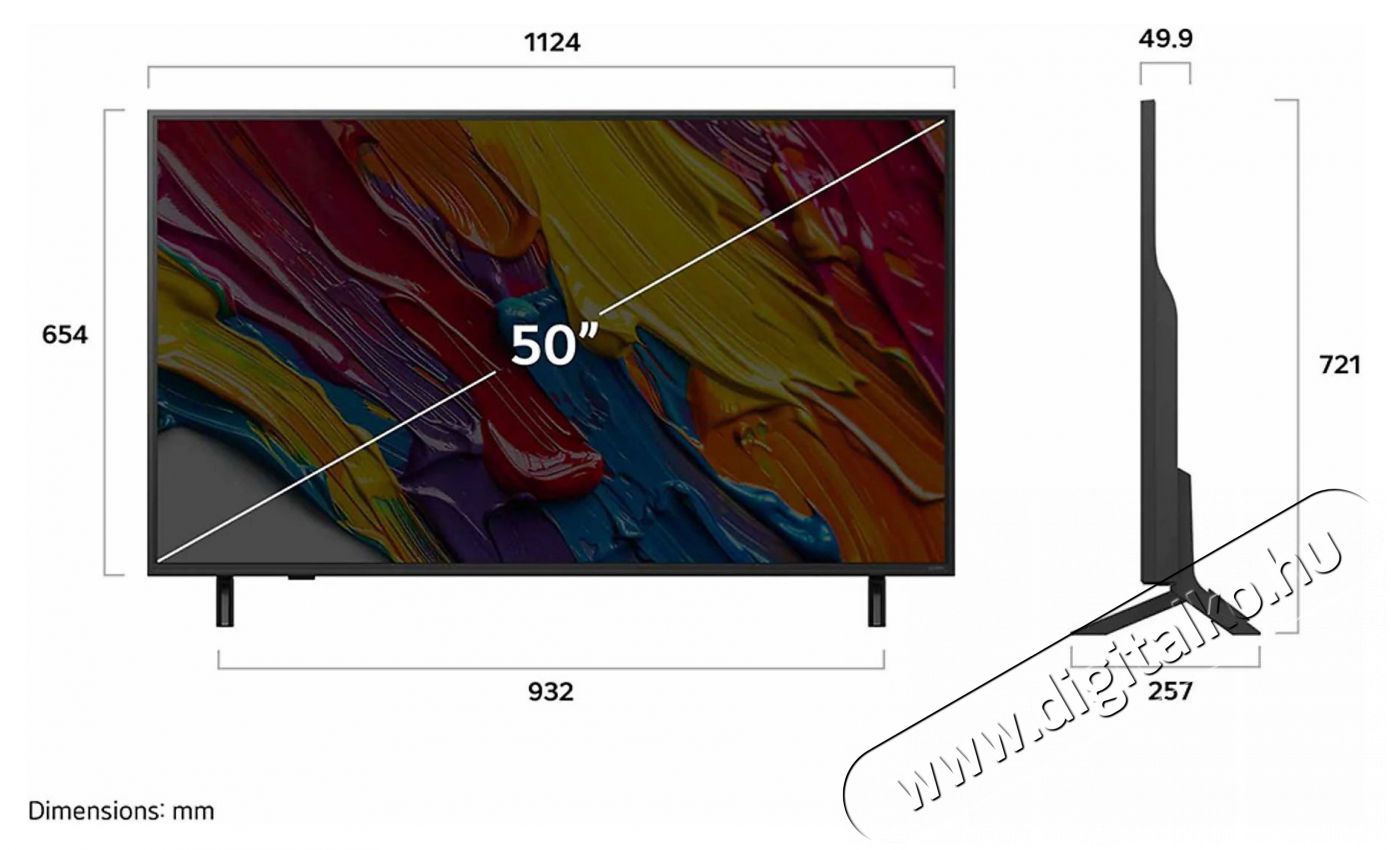 LG 50QNED84A3C Telev&iacute;zi&oacute;k - LED telev&iacute;zi&oacute; - UHD 4K felbont&aacute;s&uacute; - 512076