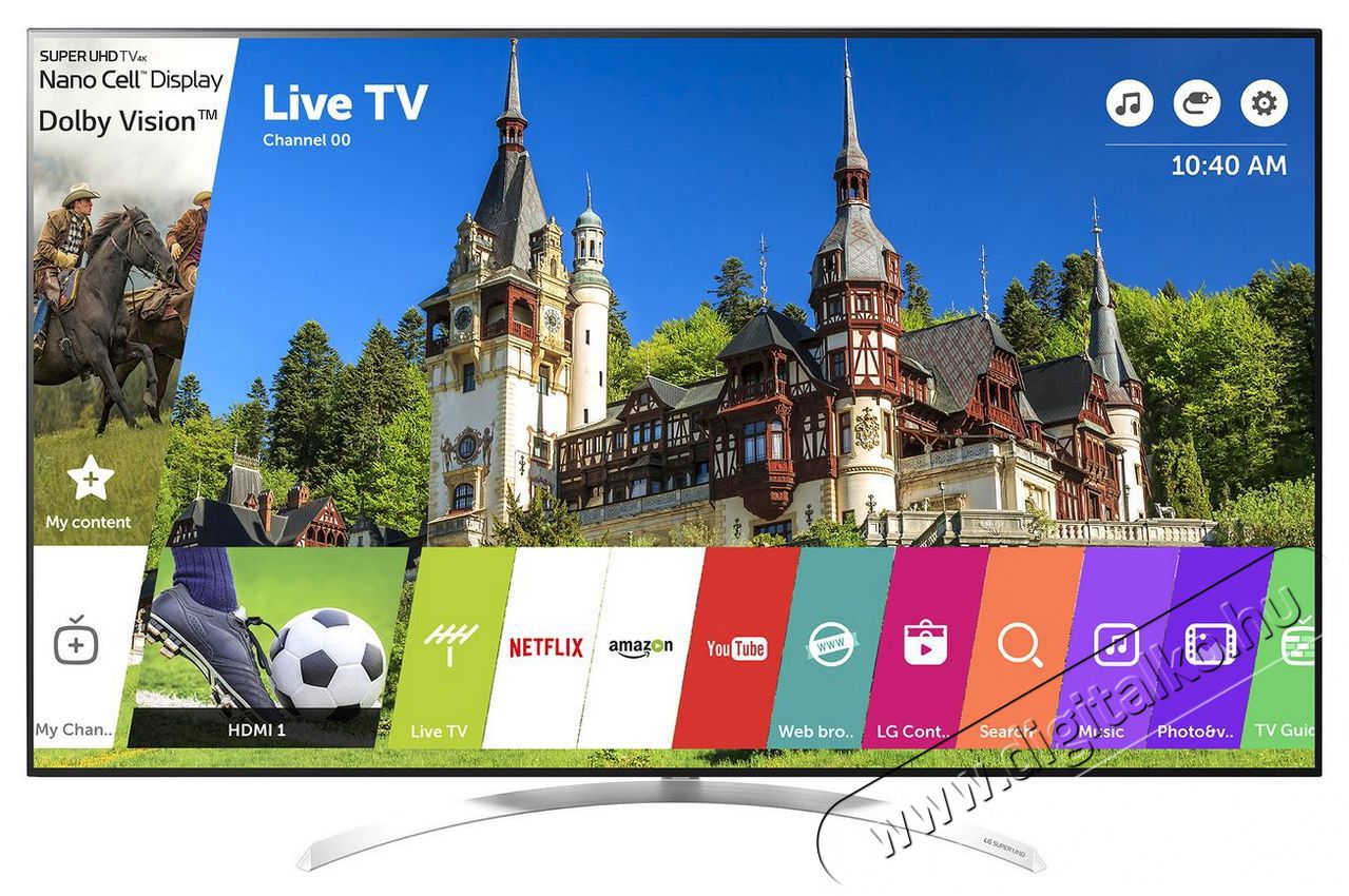 LG 65SJ850V SUPER Ultra HD Smart LED televízió Televíziók - LED televízió - UHD 4K felbontású - 321906