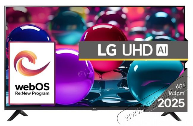 LG 65 65UA73003LA 4K UHD AI Smart TV Televíziók - LED televízió - UHD 4K felbontású - 506899
